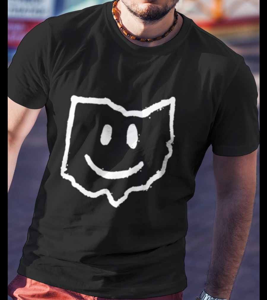 Ohio State Smiley Face Outline T-Shirt