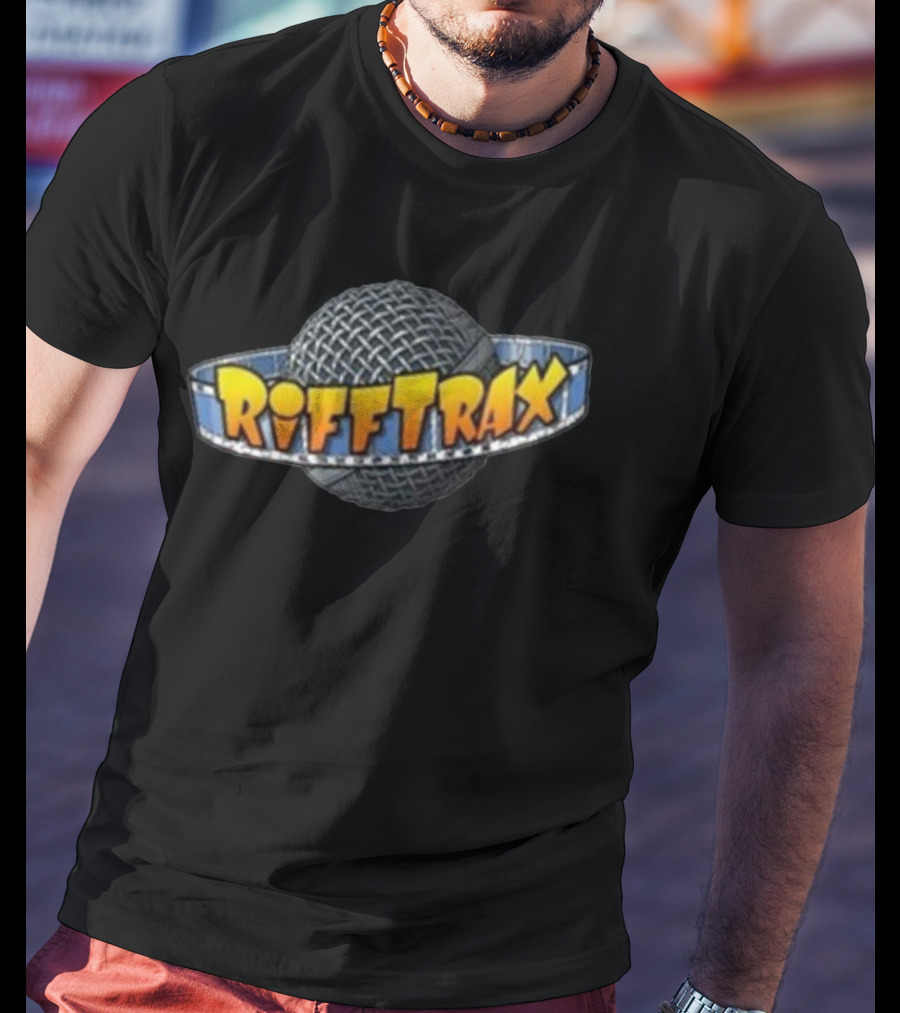 Riffplanet Rifftrax Microphone Planet Branding T-Shirt