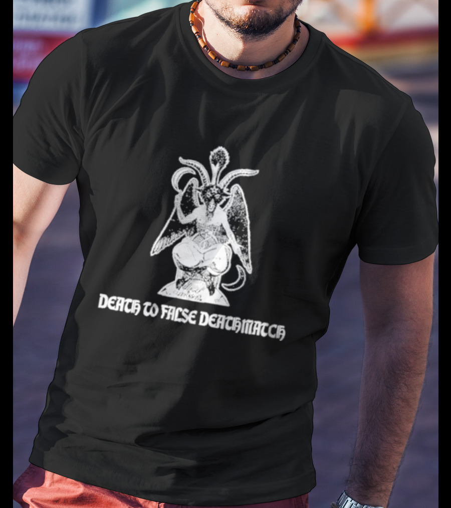 Angel Goat's Head Death To False Deathmatch Mystical Symbolism T-Shirt