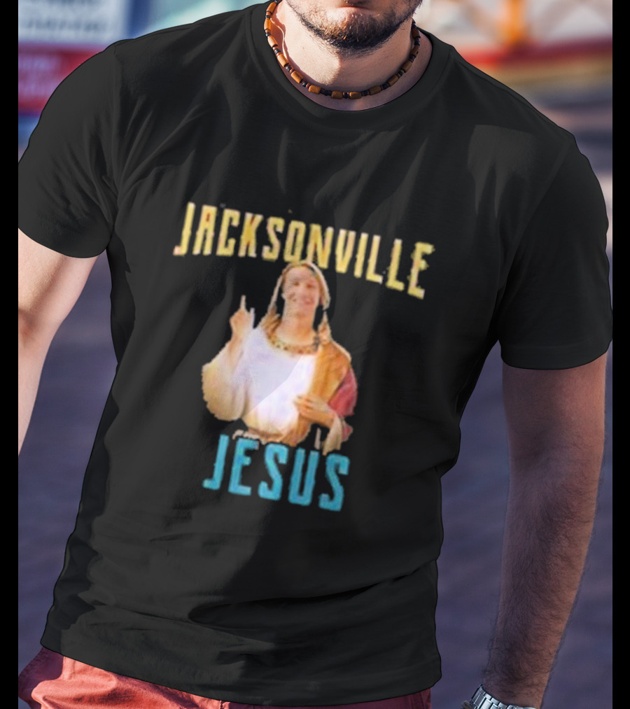 Jacksonville Jesus Finger Pointing Humor T-Shirt