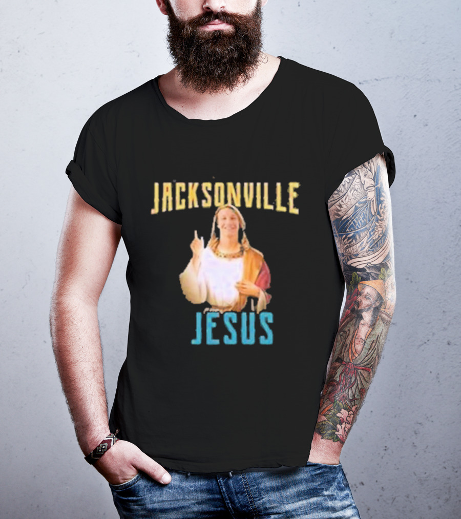 Jacksonville Jesus Finger Pointing Humor T-Shirt