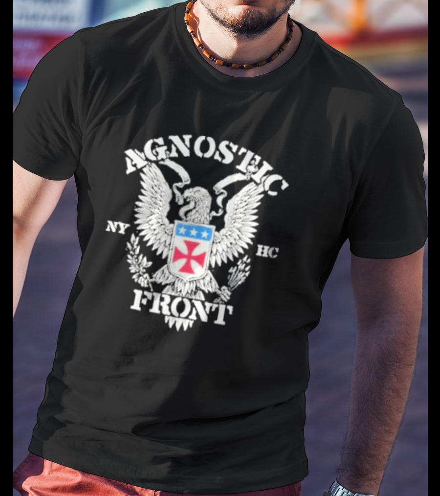 Agnostic Front Eagle NY HC Crest T-Shirt