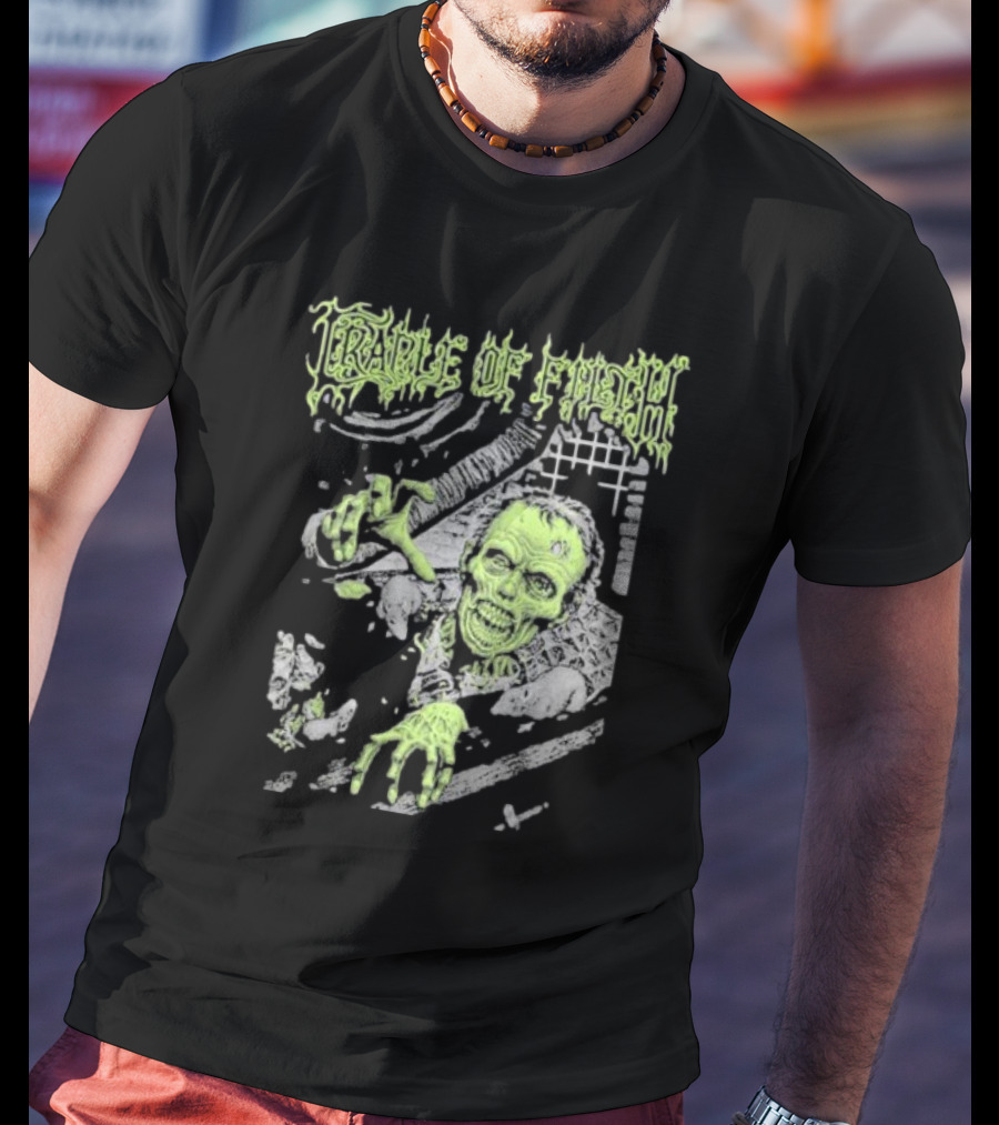 Cradle Of Filth Zombie Breaking Through Wall T-Shirt