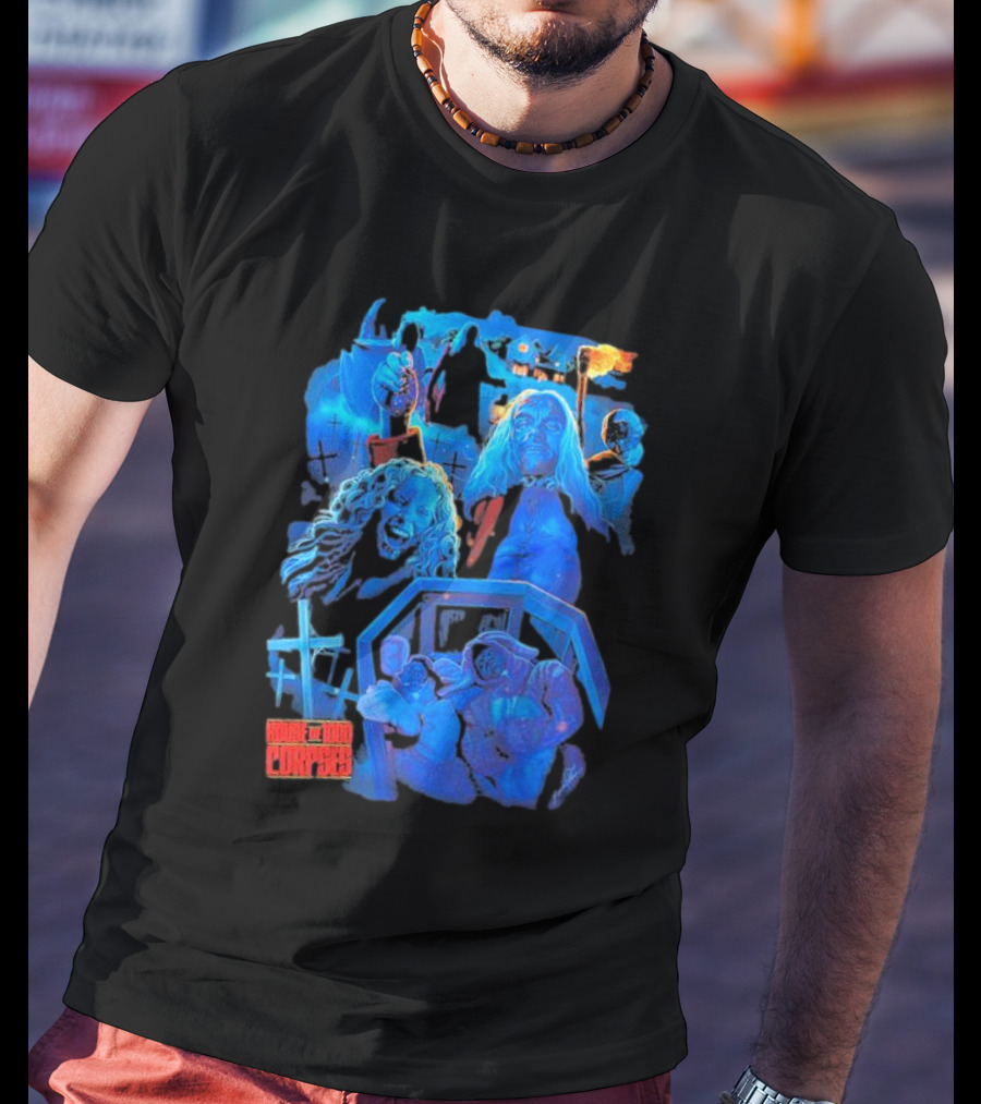 House Of 1000 Corpses Horror Villains And Terrifying Scenes Montage T-Shirt
