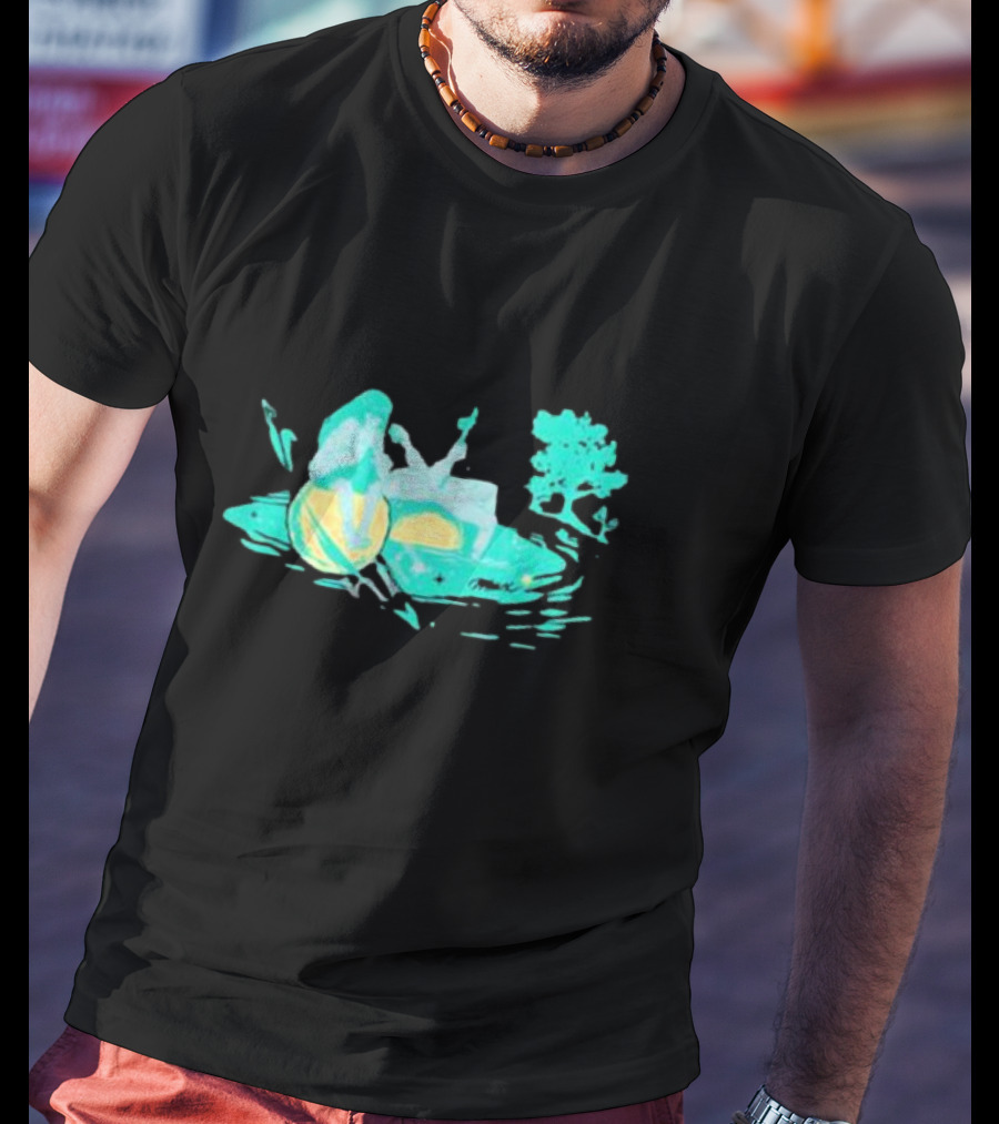 Max Strings Pastel Landscape And Tree T-Shirt