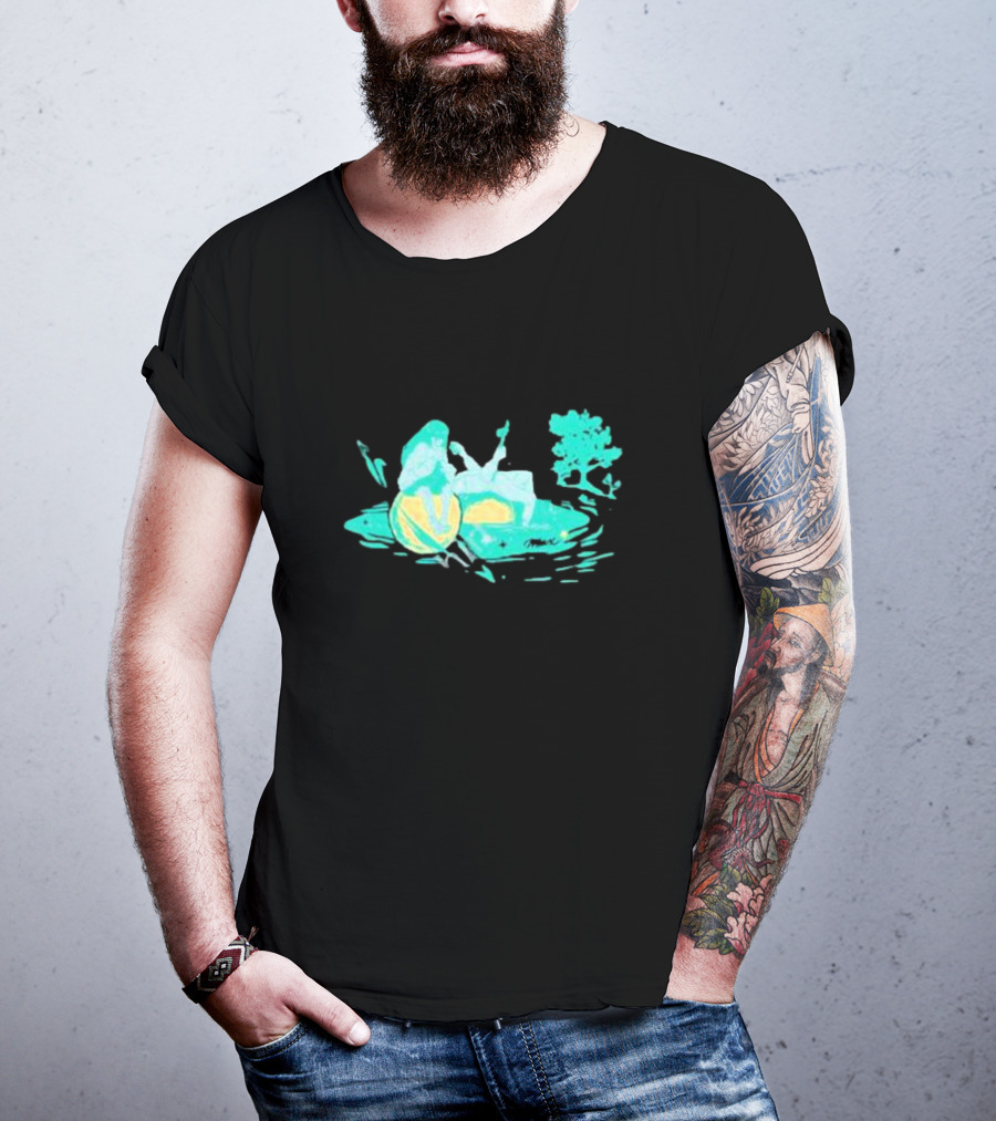 Max Strings Pastel Landscape And Tree T-Shirt