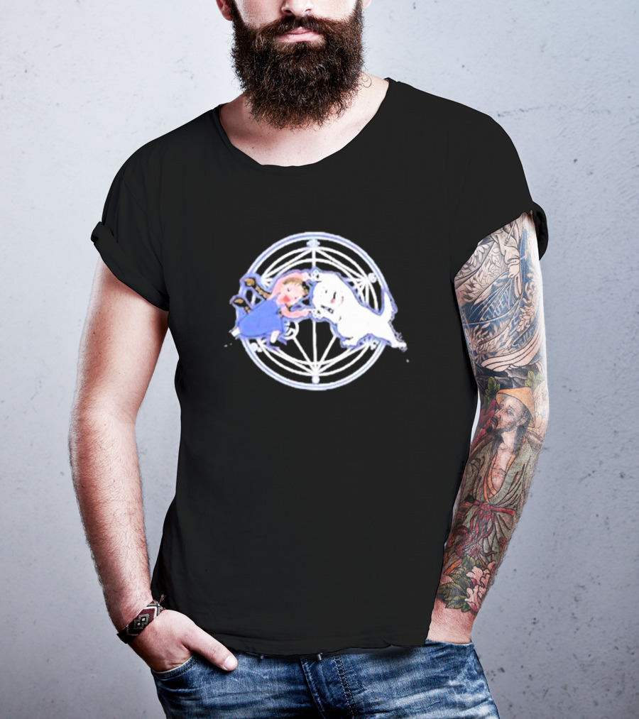 Nina And Dog Fusion Circle Symbol Anime T-Shirt