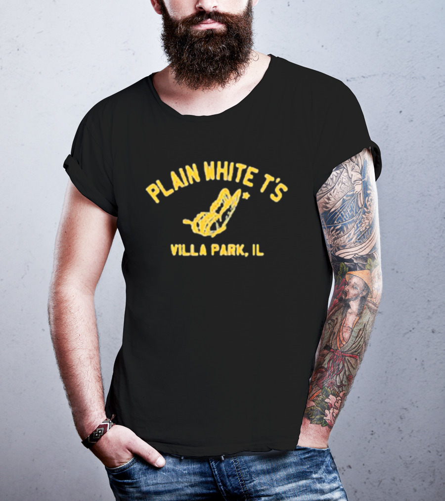 Plain White T’s Villa Park IL Yellow Butterfly T-Shirt