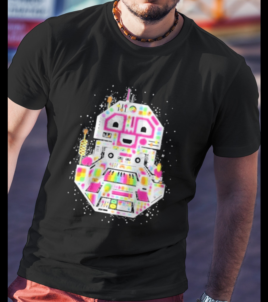 STS9 Reflect Refract Neon Robot T-Shirt