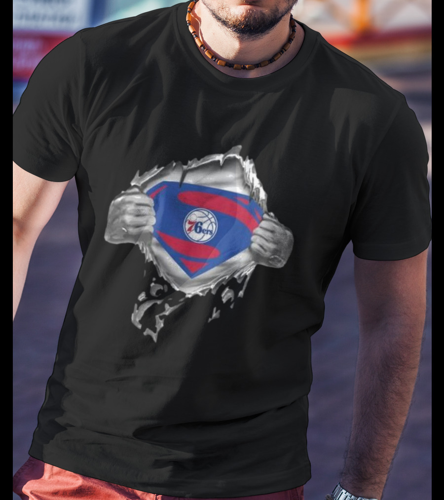 Philadelphia 76ers Superman Inside T-Shirt