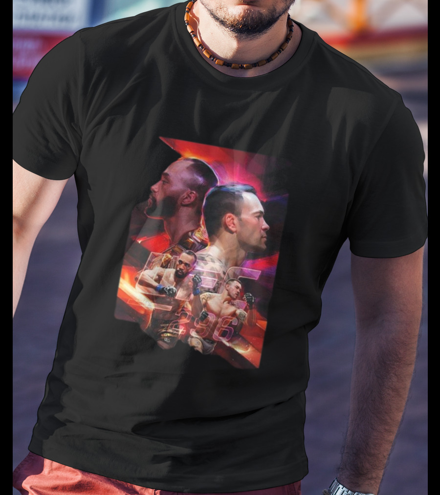 UFC 296 Men’s Artist Series Dynamic Portraits T-Shirt