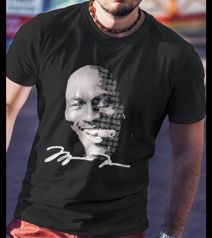 Michael Jordan Iconic Smile With Cigar Signature T-Shirt