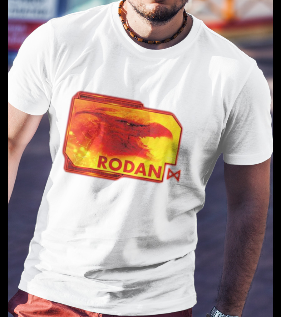 Rodan Monsters Titan Tactical Science Division Fiery Creature Profile T-Shirt