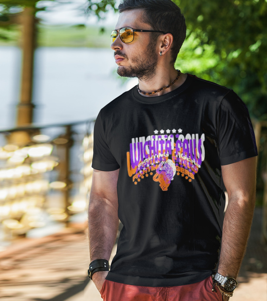 Rose Tylers Wichita Falls Fighting Tigers Stars T-Shirt