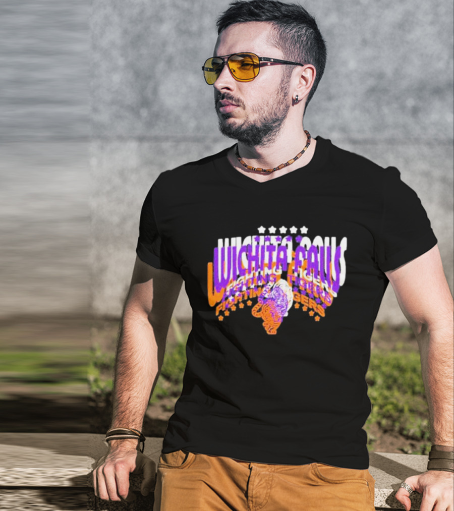 Rose Tylers Wichita Falls Fighting Tigers Stars T-Shirt