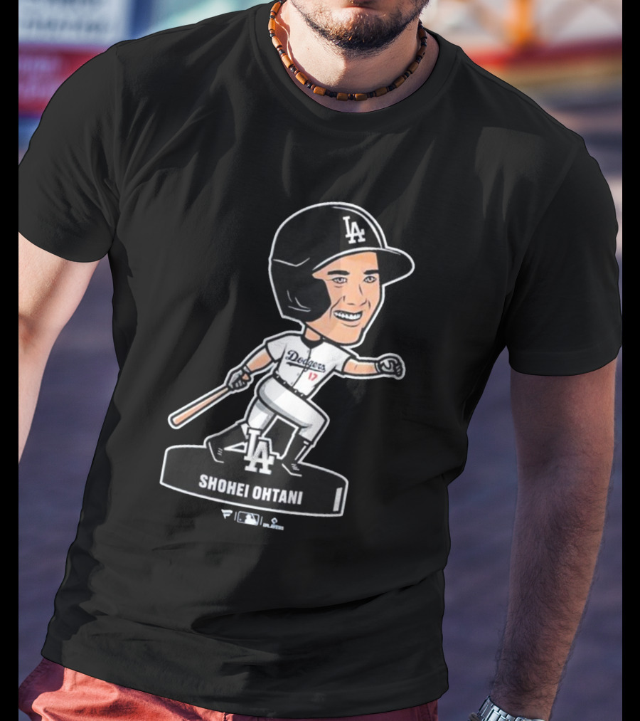Shohei Ohtani Los Angeles Dodgers LA Bobblehead Dodgers 17 T-Shirt
