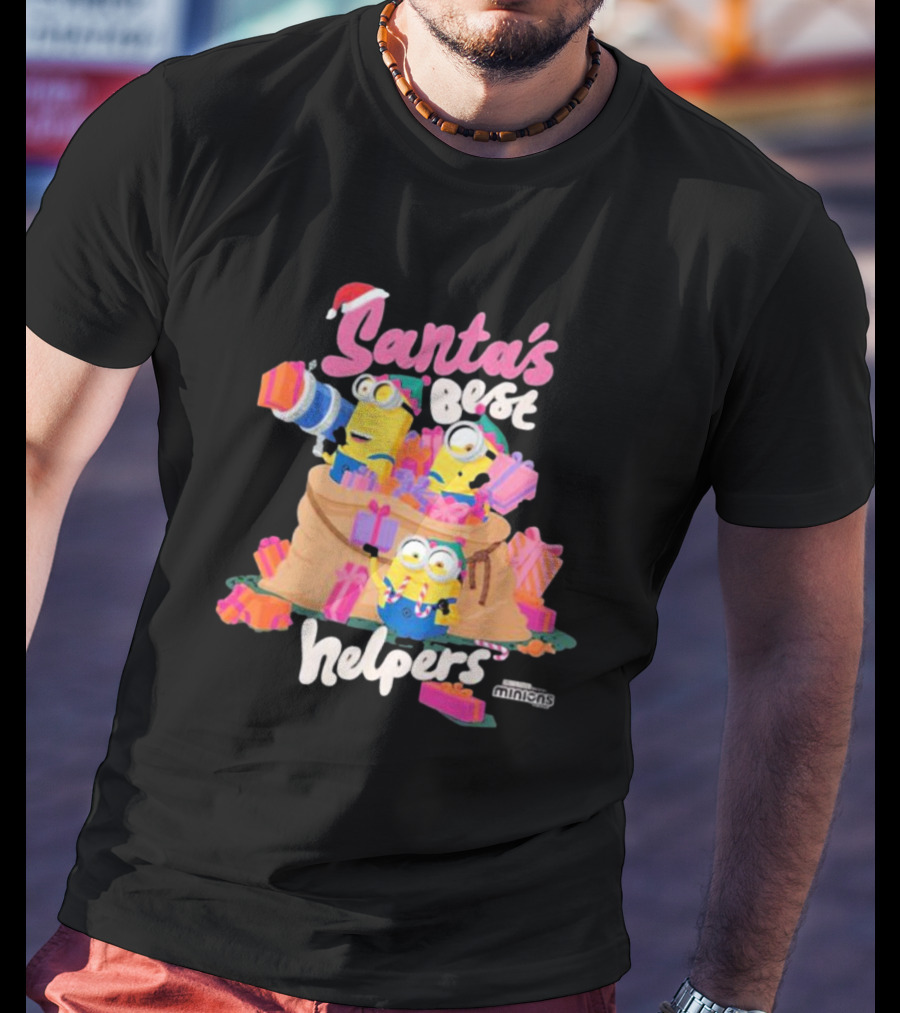 Santa's Best Helpers Minions Holiday T-Shirt