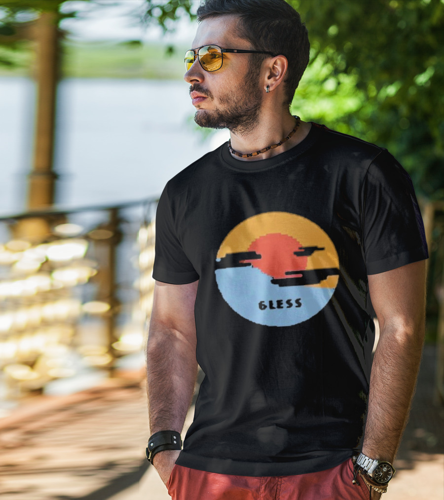 Pixel Sunset Six Less T-Shirt