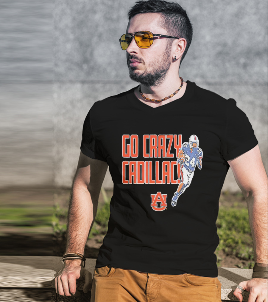 Go Crazy Cadillac Auburn Tigers Football 24 T-Shirt