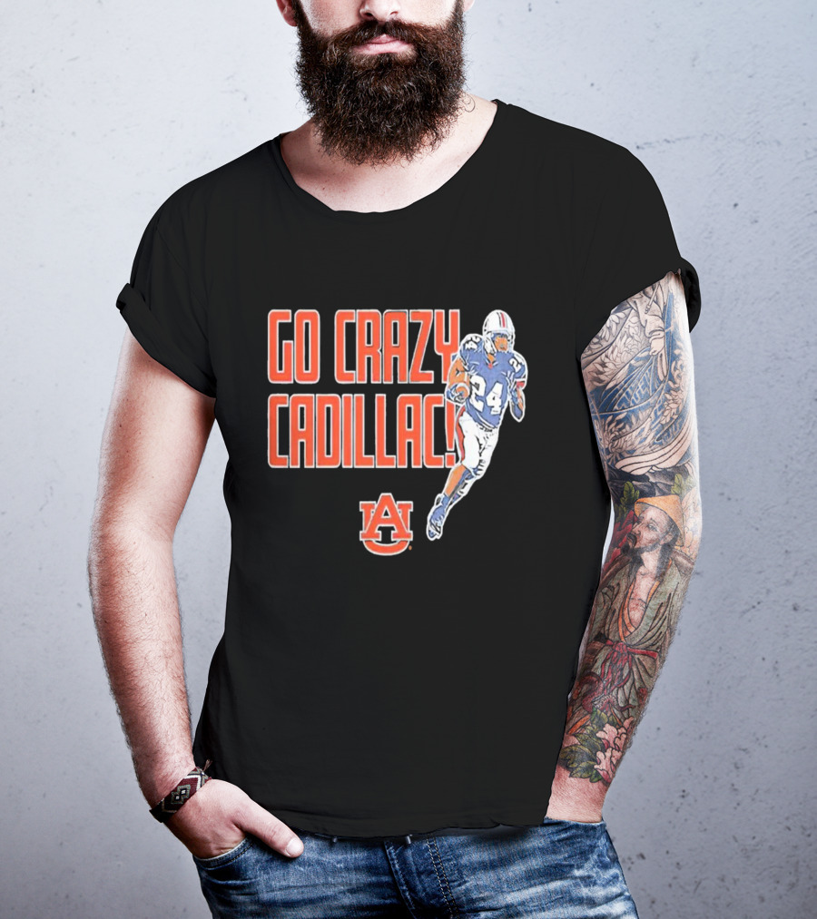 Go Crazy Cadillac Auburn Tigers Football 24 T-Shirt