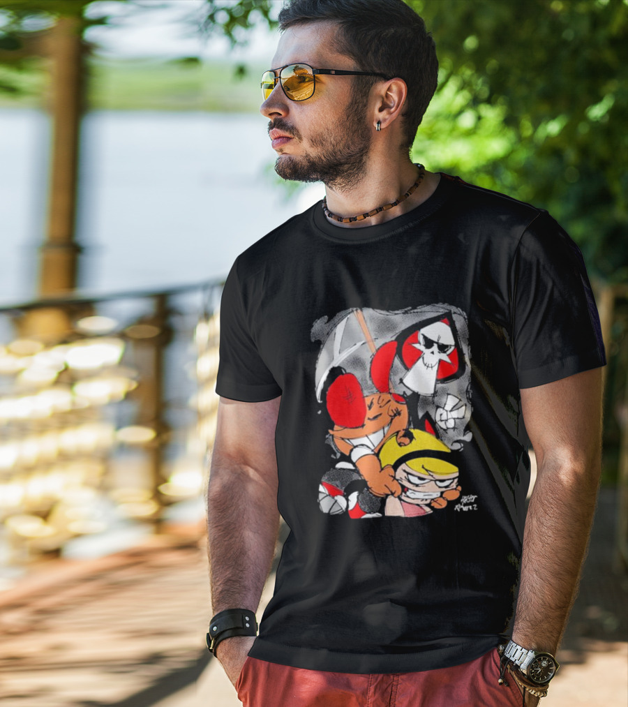 Grim Adventures Billy Mandy Cartoon Network Fan Art Freddy Ramirez T-Shirt