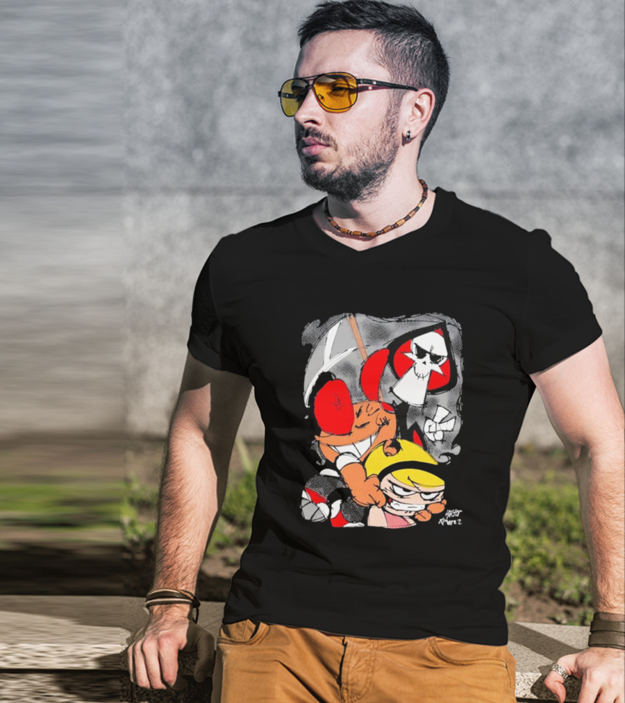 Grim Adventures Billy Mandy Cartoon Network Fan Art Freddy Ramirez T-Shirt