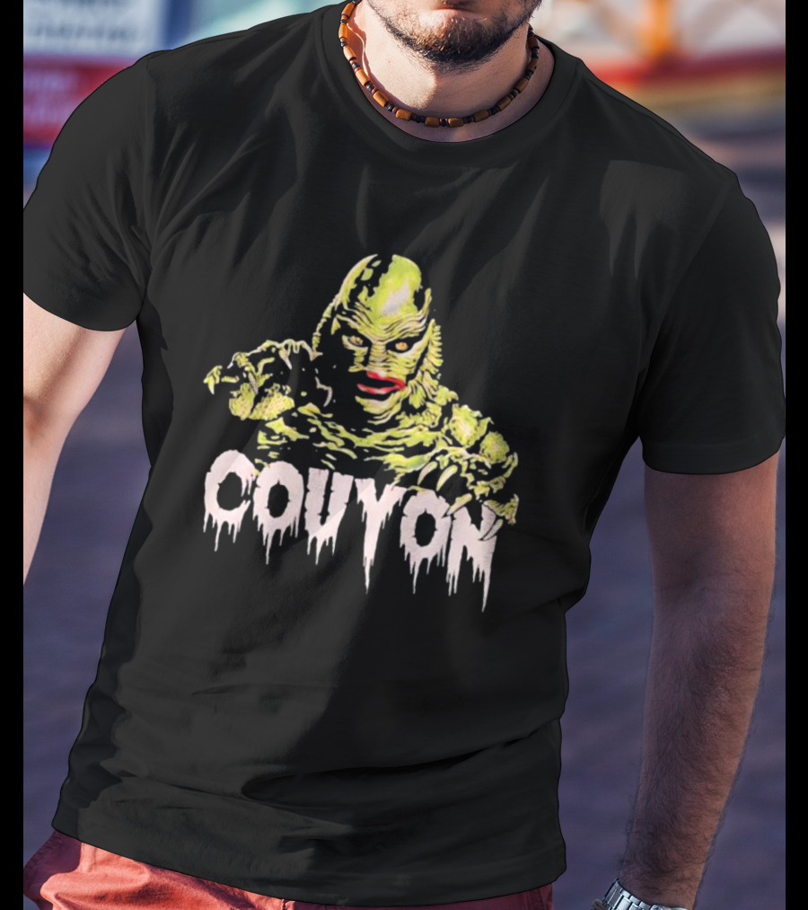 Couyon Cajun Monster From The Deep Swamp Creature T-Shirt