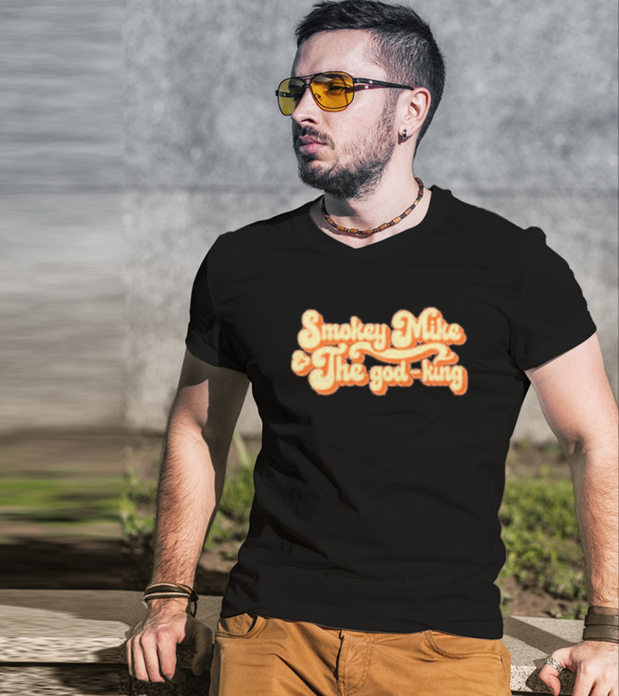 Dailywire Smokey Mike And The God-king Retro Script T-Shirt