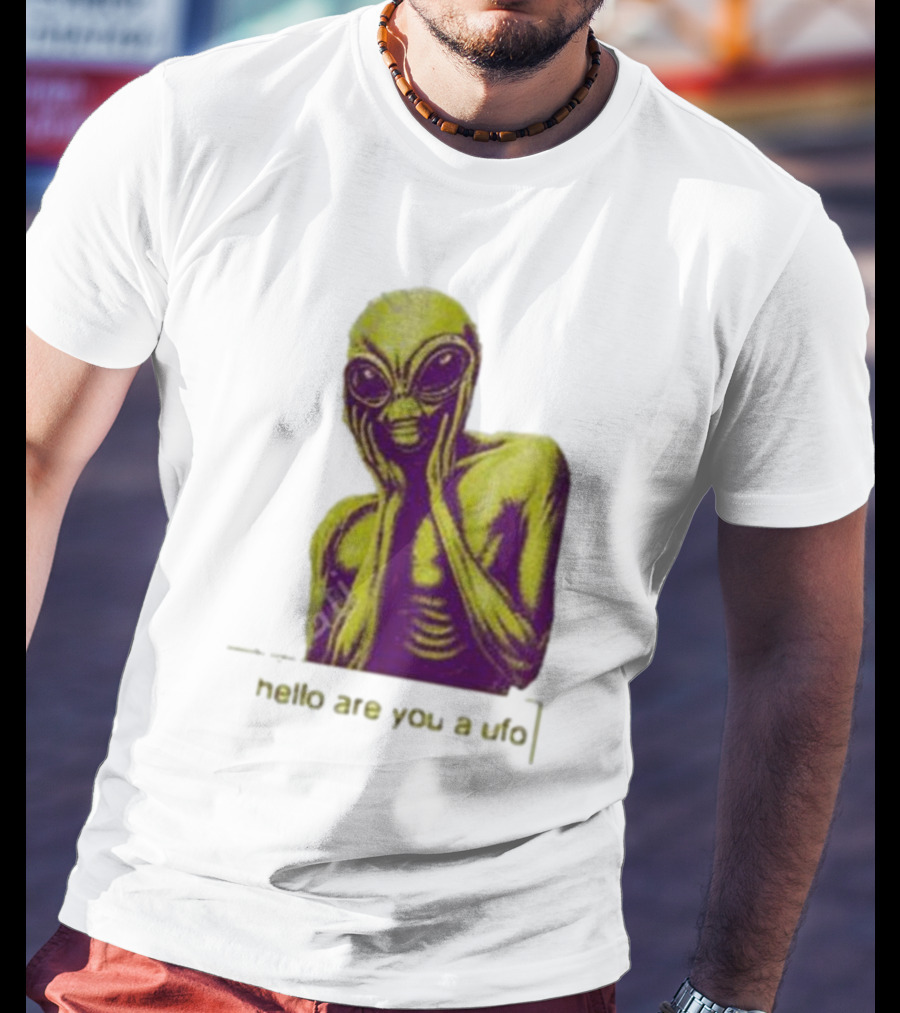 Dogecore Alien Hello Are You A UFO T-Shirt