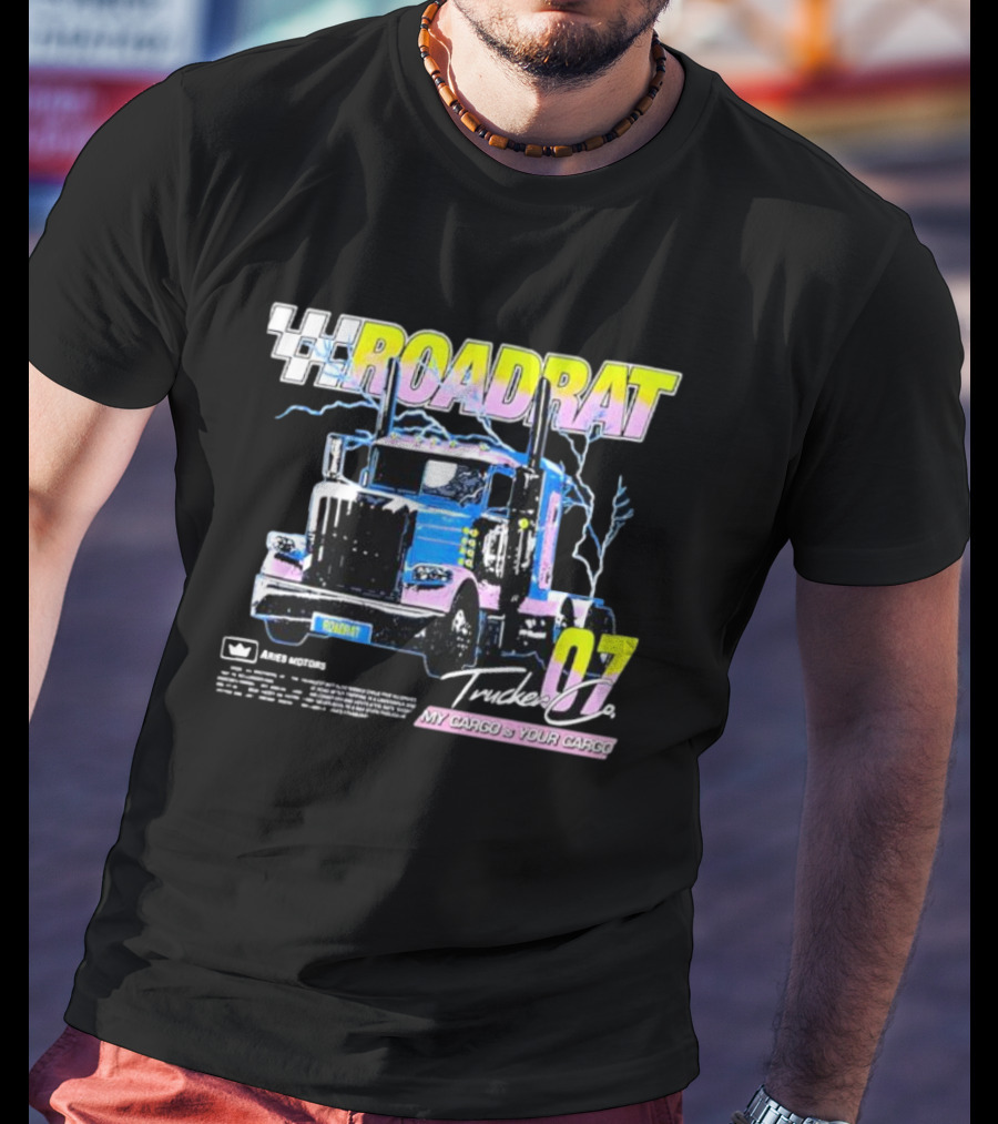 Roadrat Trucker 07 Ames Motors My Cargo Is Your Cargo T-Shirt