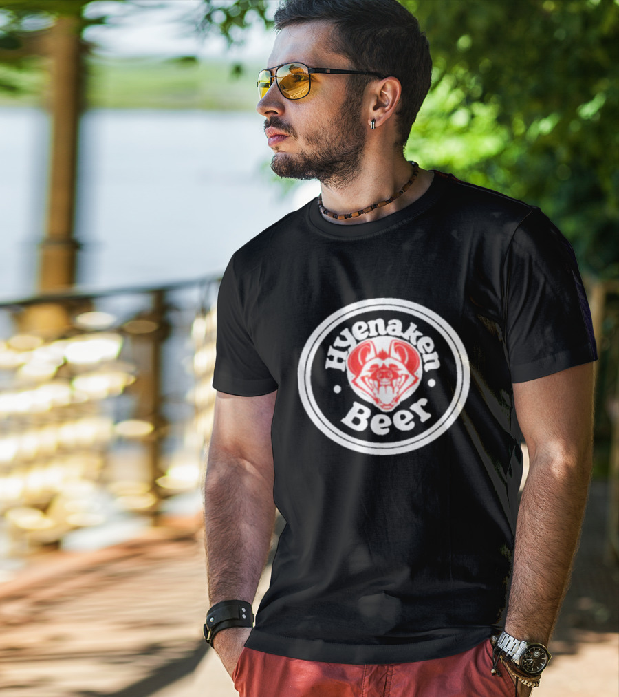 Spotgideon Hyenaken Beer Furaffinity Hyena T-Shirt
