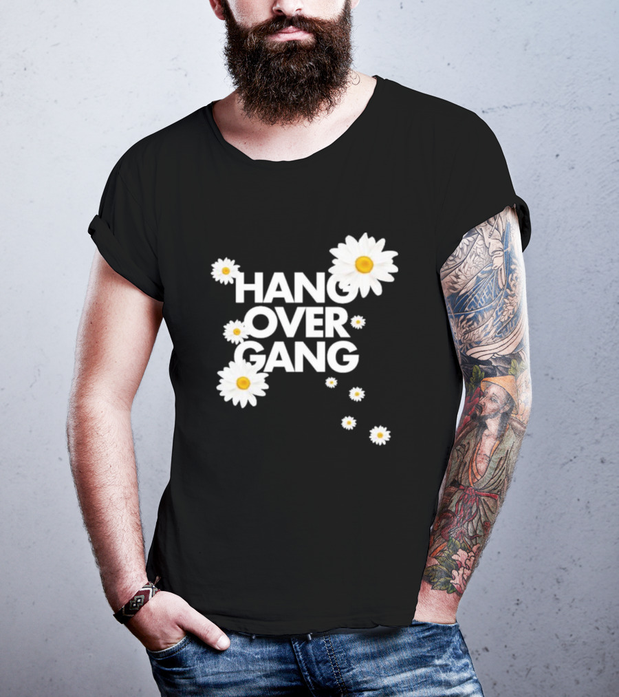 HANG OVER GANG DAISY FLOWERS VIBRANT WHITE BLOOMS T-Shirt
