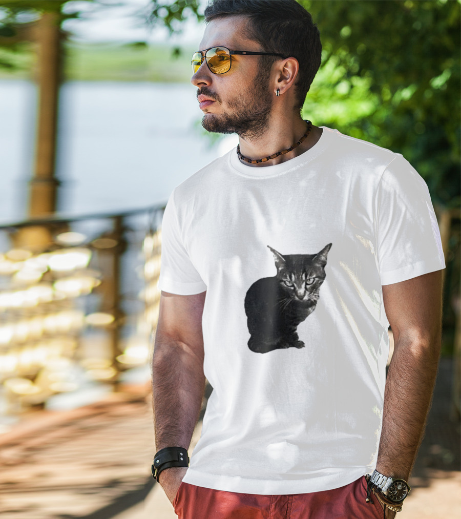 Smileymaya15 How Long Have I Been Here Kitten Cat Black Gray Tabby T-Shirt