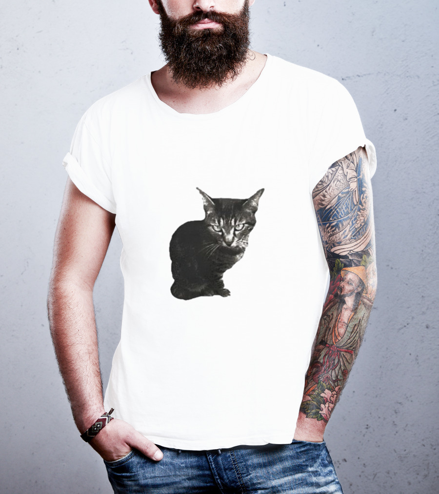 Smileymaya15 How Long Have I Been Here Kitten Cat Black Gray Tabby T-Shirt