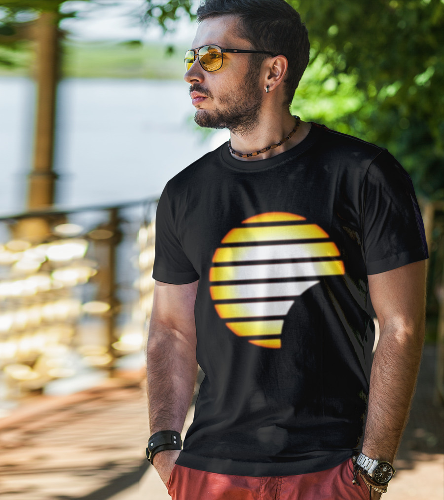 Quality Magna Cartel Sun Logo Magna Carta Magna Carta Cartel Sunset Stripes Circular T-Shirt