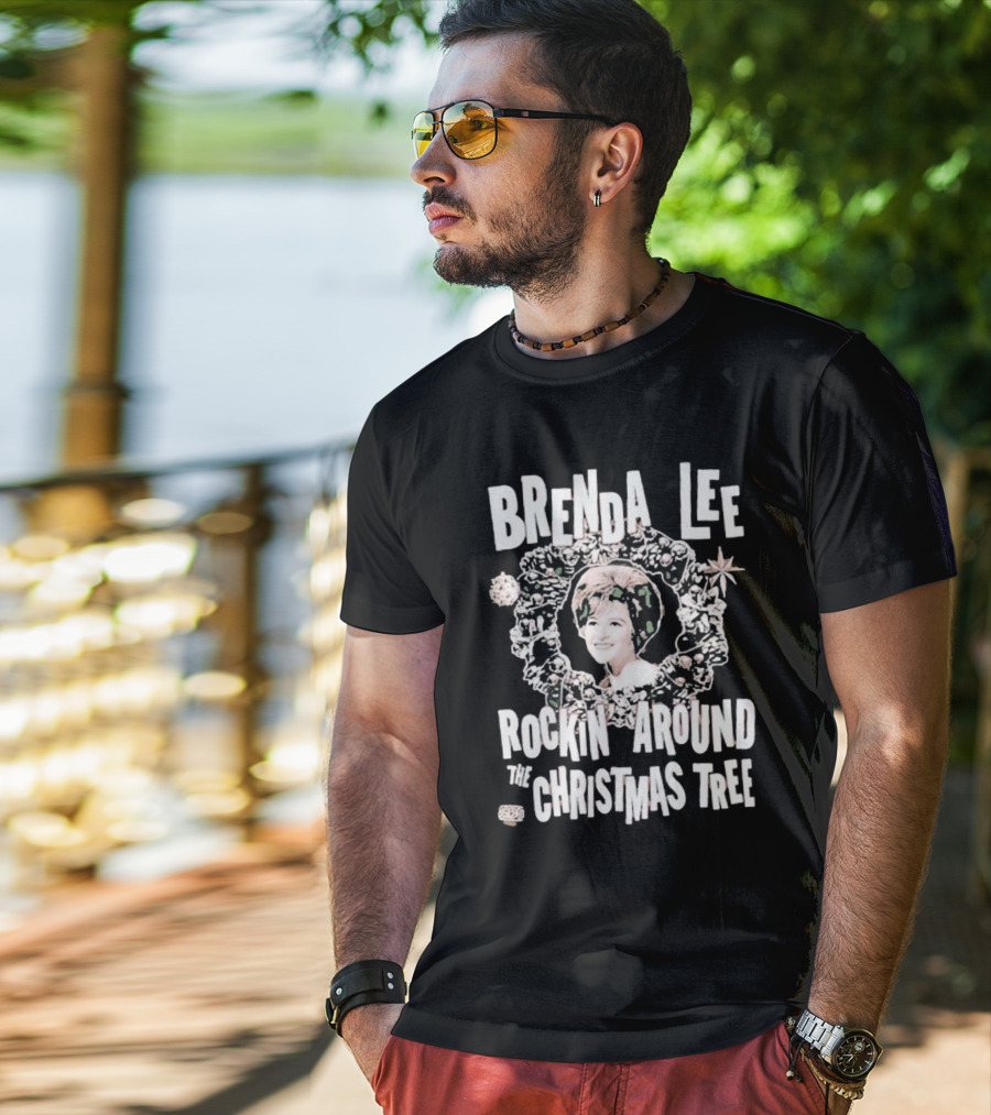 Brenda Lee Rockin’ Around The Christmas Tree Wreath T-Shirt