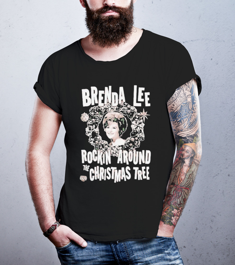 Brenda Lee Rockin’ Around The Christmas Tree Wreath T-Shirt