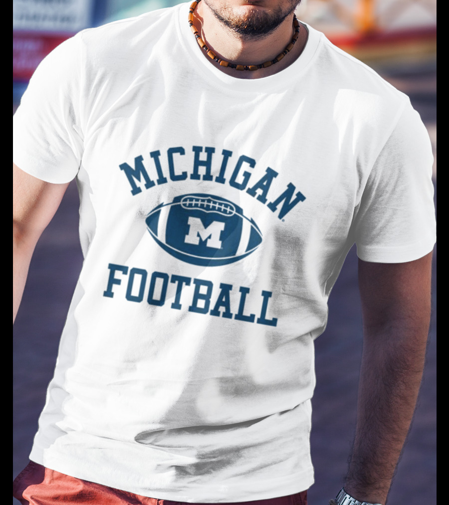 Michigan Football Vintage 1970s Inspiration Ringer T-Shirt