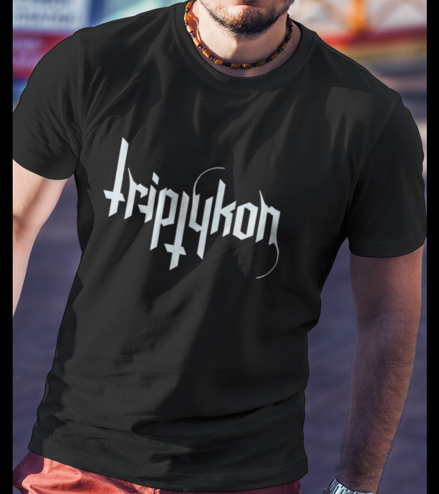 Triptykon Logo Black Metal Band Typography T-Shirt
