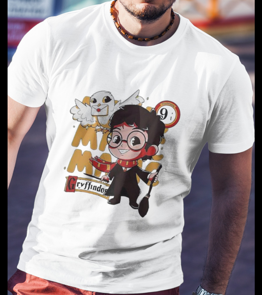 Quality Magic Boy Gryffindor Platform 9¾ Owl Wizard T-Shirt