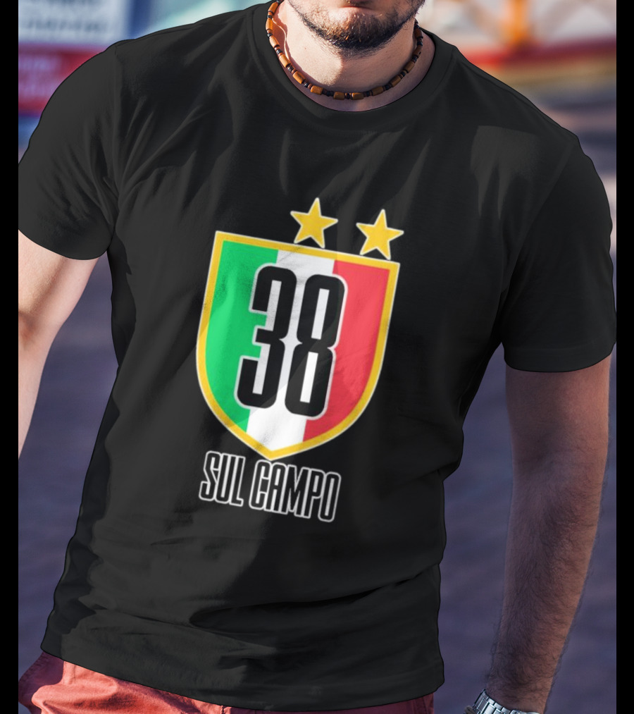 Sul Campo 38 Italy Shield With Stars T-Shirt