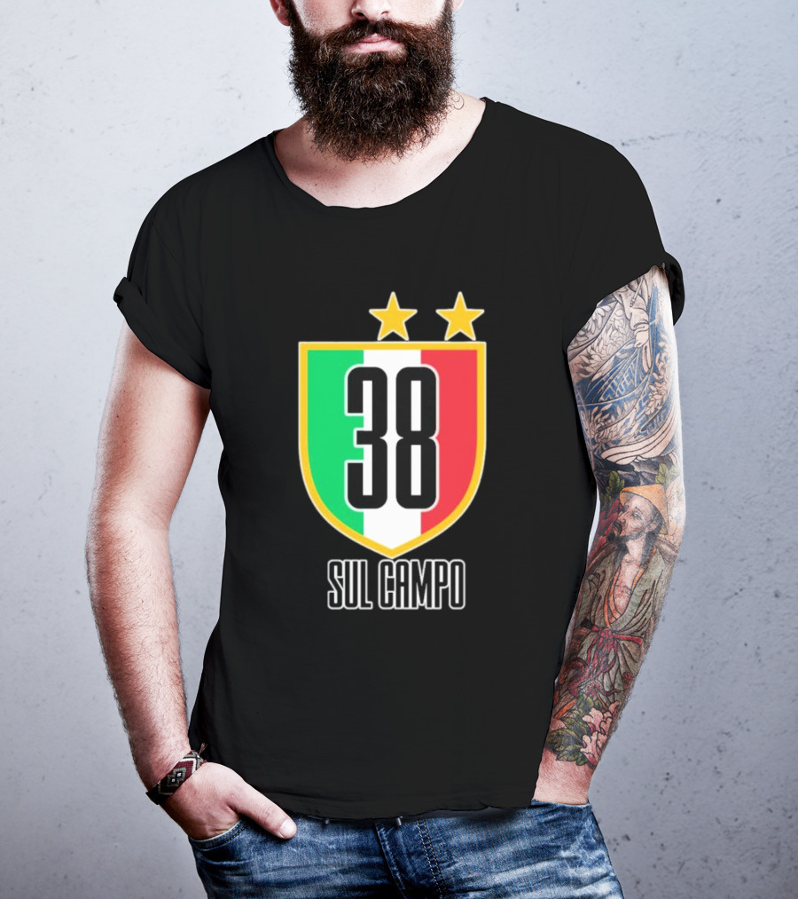 Sul Campo 38 Italy Shield With Stars T-Shirt