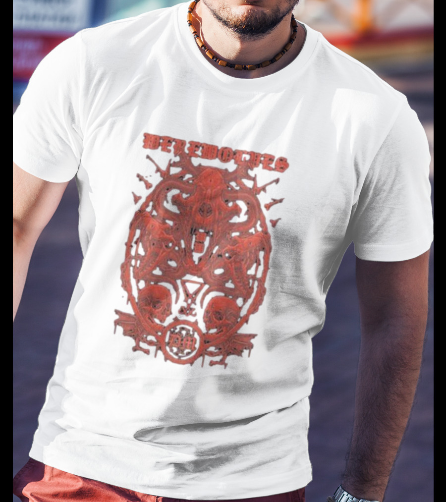 Werewolves Their Own Blood Gothic Skull And Bat T-Shirt
