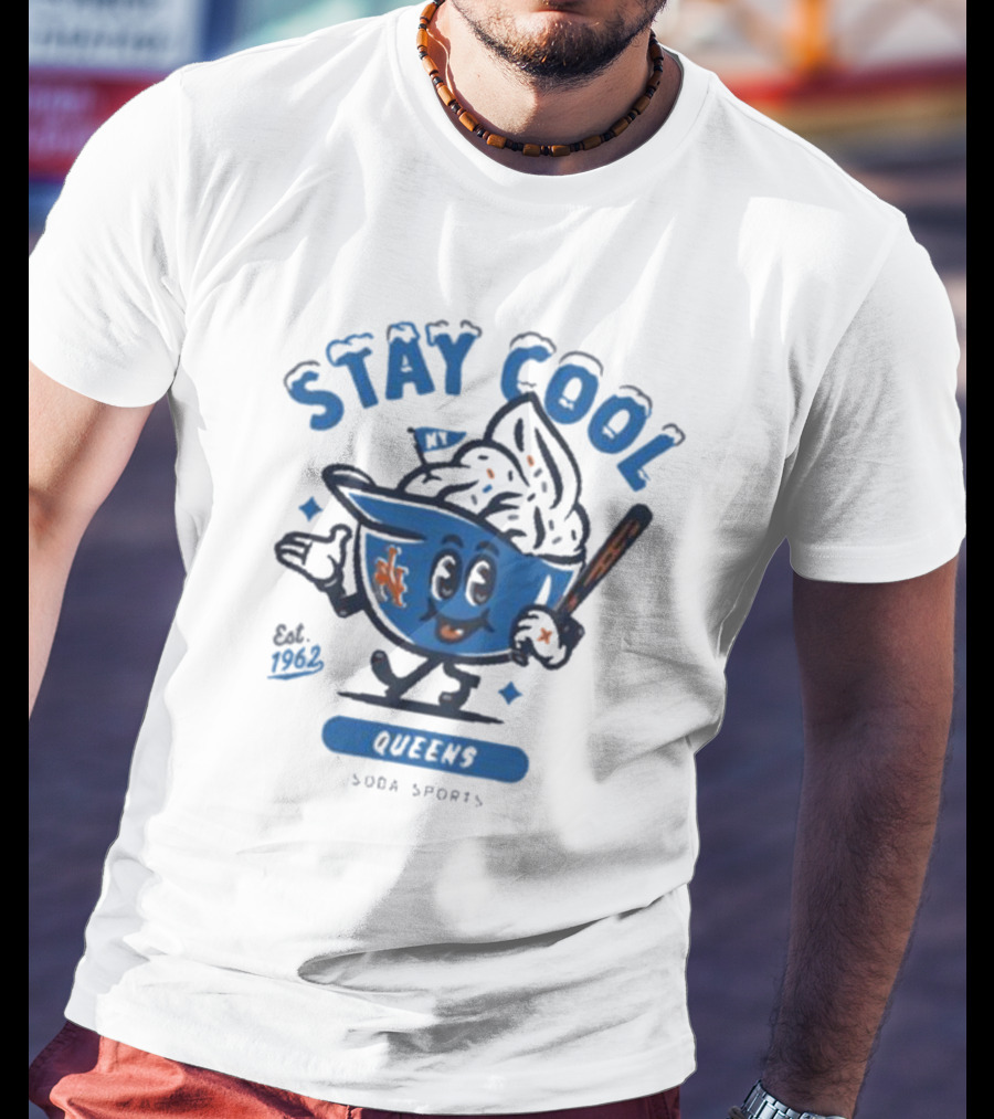 Stay Cool Queens NY 1962 Soda Sports T-Shirt