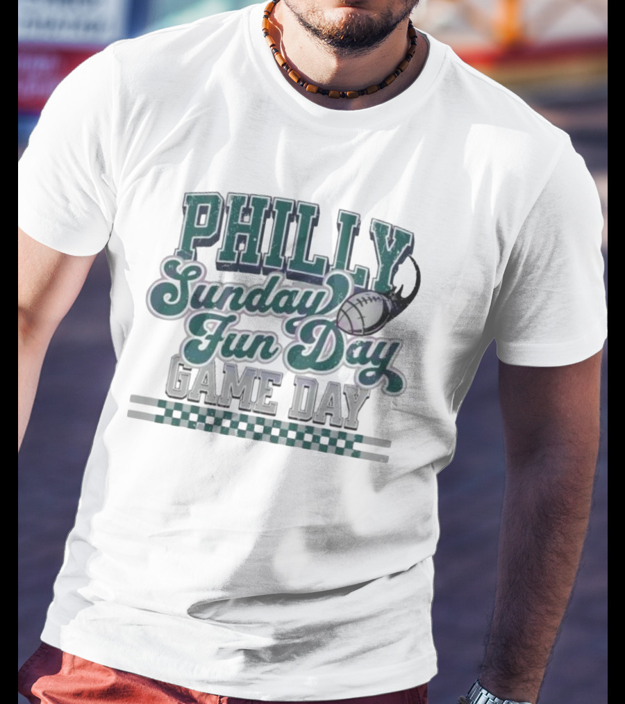 Philadelphia Eagles Philly Sunday Fun Day Game Day Football T-Shirt