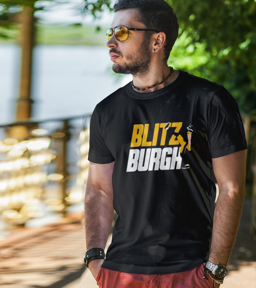 Pittsburgh Steelers Blitzburgh Kicking Action T-Shirt