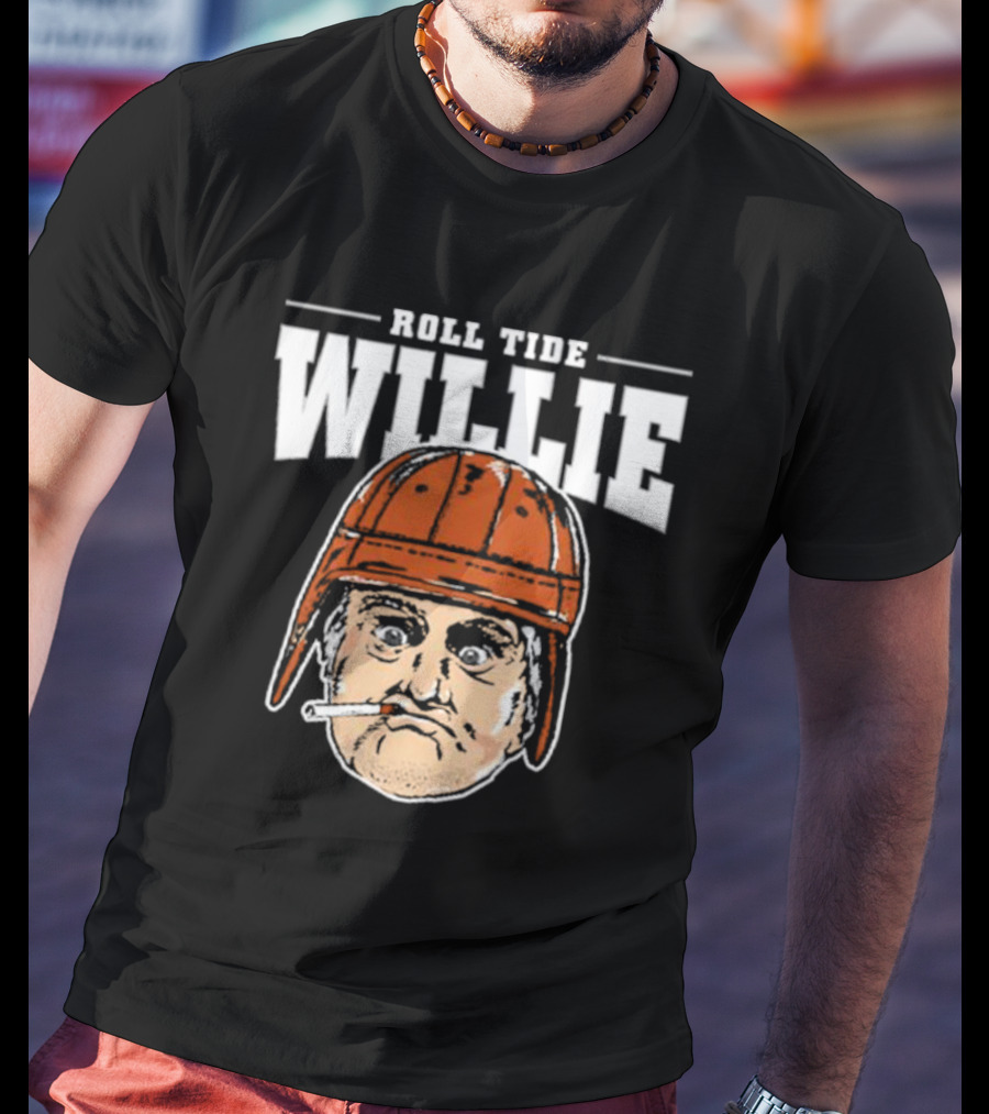 Roll Tide Willie Cartoon Helmet Face T-Shirt