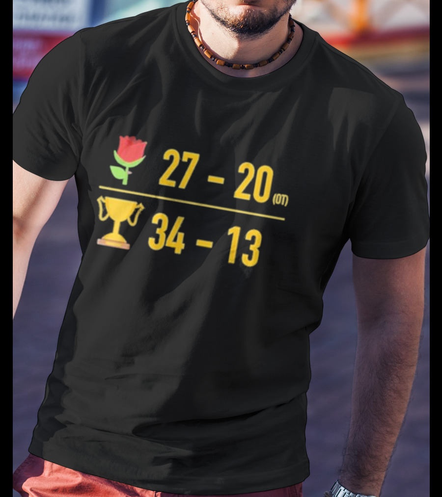 27-20 Rose OT Trophy 34-13 Triblend T-Shirt