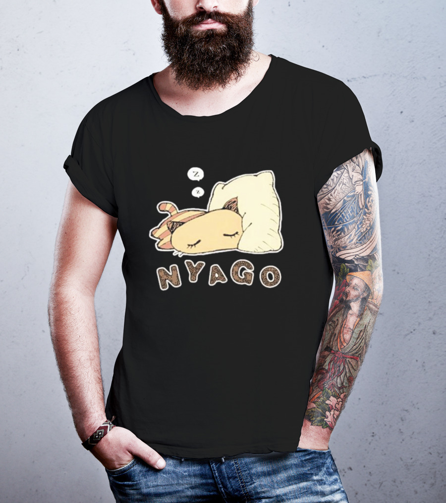 Sanrio Nyago Sleeping Cat Zzz Pillow T-Shirt
