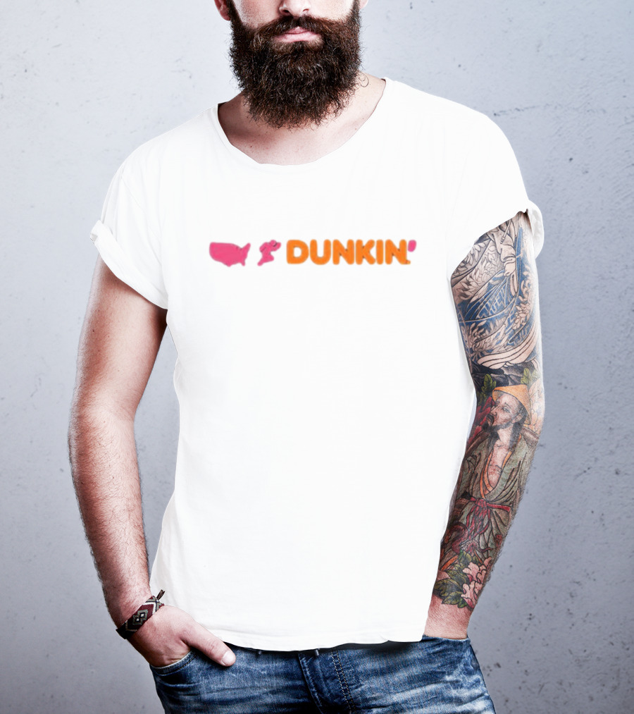 Dunkin' Sip Sip Hooray USA Map And Running Figure T-Shirt